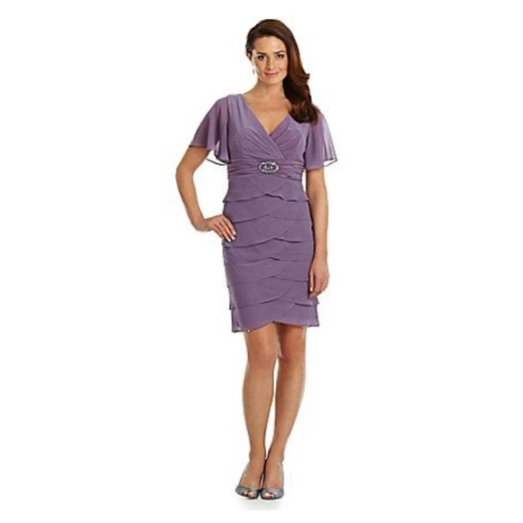 Jessica Howard Pink Sheath Dress with Flutter Sleeves NWT 219.00